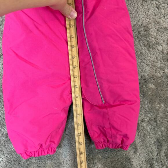Hanna Andersson Pink Snowsuit Bunting Quilted Hood Baby Girl 6-12 Months - Picture 13 of 13